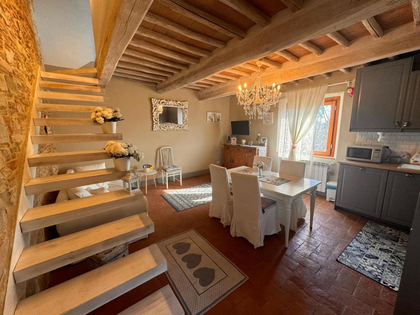 Dolce Cuore Luxe Apartment Chianti Florence Male Romantyczne Mieszkanie San Donato in Poggio エクステリア 写真